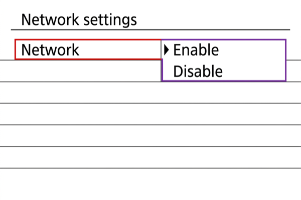EOS-1D X Mark III enabling Network settings