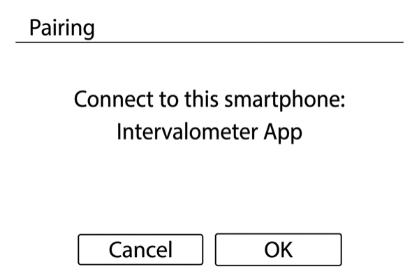 OK confirmation screen on PowerShot G5 X Mark II