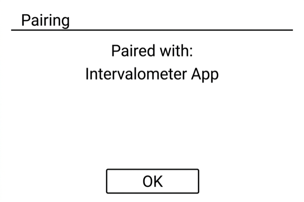 Pairing complete on PowerShot G5 X Mark II