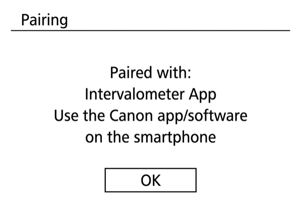 EOS R10 pressing Quick Control to complete pairing