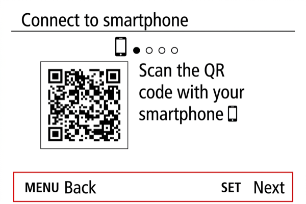 EOS R8 pairing active state waiting for Bluetooth connection